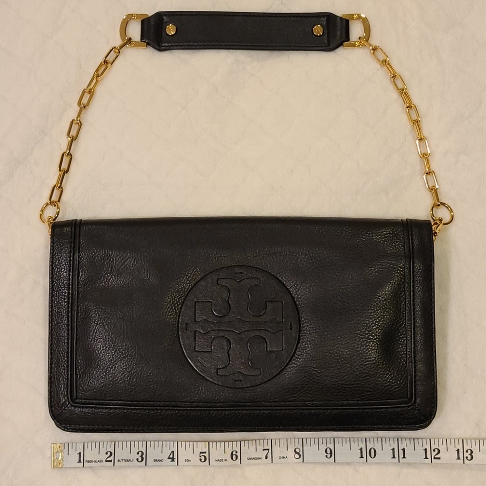 (SOLD) Tory Burch Clutch with Chain Handle - Picture 2 of 7